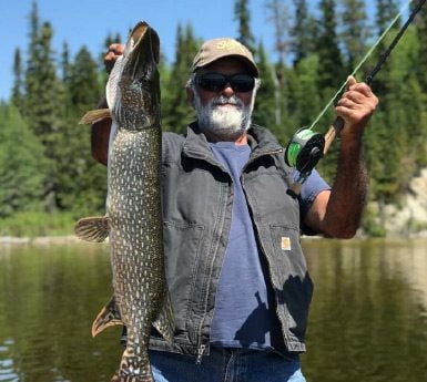 1 Fisherman With Huge Northern Pike Catch Aspect Ratio 385 345