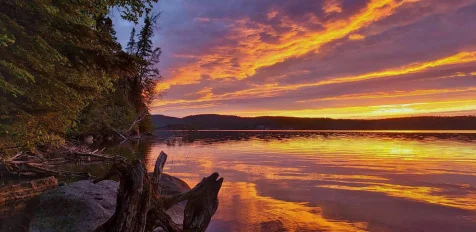 Beautiful Sunset Over Esnagi Lake